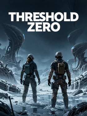 Whiteout Relay game cover - two survivors in a frozen alien wasteland