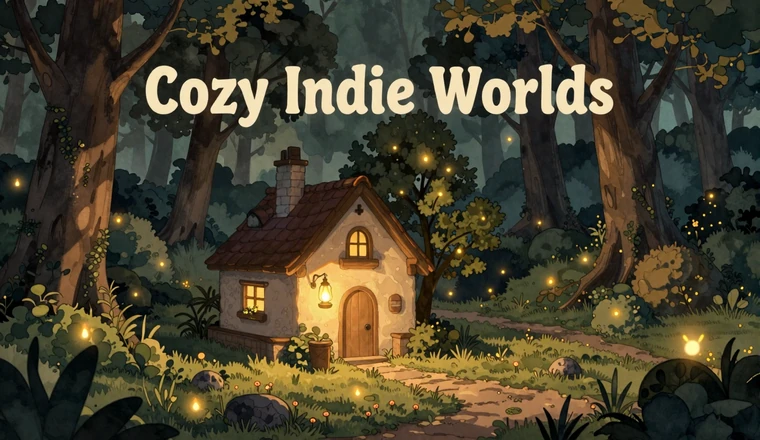 Low-Stress Picks collection - magical forest cottage with fireflies and warm lantern light
